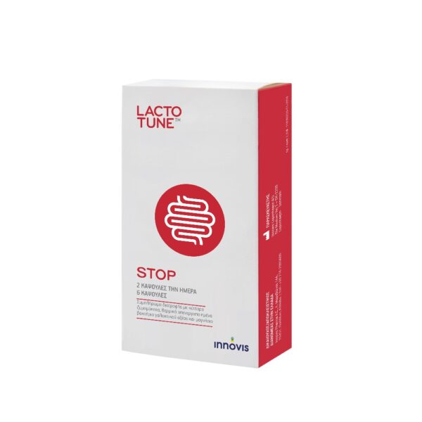 Innovis Health | Lactotune Stop | Συμπλήρωμα Διατροφής για Πρόληψη & Αντιμετώπιση της Οξείας Διάρροιας| 6 κάψουλες