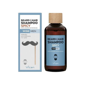Vican | Wise Men Beard & Hair Shampoo Spicy | Σαμπουάν για τα Μαλλιά & τη Γενειάδα | 200ml
