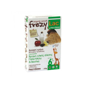 Frezy-Lac Organic Cream | Βρώμη Ολικής, Γάλα, Μήλο & Βανίλια | 200g