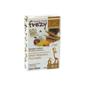 Frezy-Lac | Βρεφική Κρέμα Δημητριακά με Γάλα & Φρούτα Μήλο, Μπανάνα, Πορτοκάλι | 200g