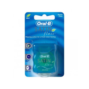 Oral-B | Satin Floss | Oδοντικό νήμα με σατέν υφή και άρωμα μέντας | 25m