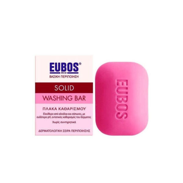 Eubos | Solid Red | Στερεή Πλάκα Πλυσίματος με Άρωμα | 125gr