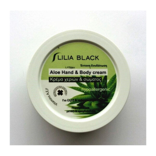 Lilia Black |Aloe Hand & body cream | Κρέμα Χεριών & Σώματος με Αλόη | 200 ml