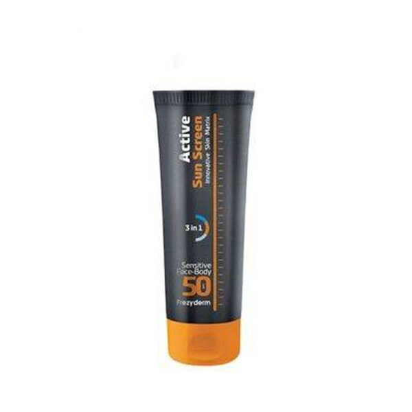 Frezyderm | Active Sun Screen Sensitive Face/Body SPF50 | Αντηλιακή Προσώπου/Σώματος Ενυδάτωσης και Αντιγήρανσης | 150ml