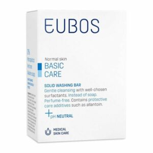 Eubos | Solid Blue | Στερεή Πλάκα Πλυσίματος Χωρίς Άρωμα  | 125gr