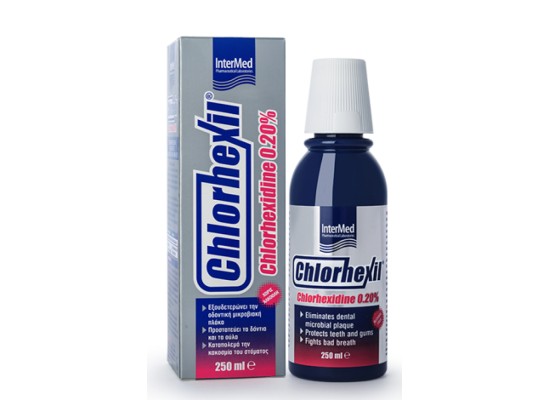 Intermed Chlorhexil 0.20% Mouthwash Στοματικό Διάλυμα με 0.20% Χλωρεξιδίνη, 250 ml