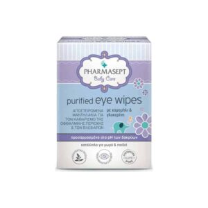 Pharmasept Baby Purified Eye Wipes Οφθαλμικά Μαντηλάκια 10τμχ_1