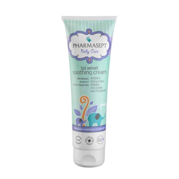 Pharmasept Tol Velvet Baby Soothing Cream, Φυσική Ενυδατική Κρέμα για Σώμα και Πρόσωπο 150ml_1