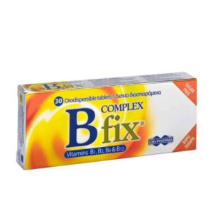 Uni-Pharma B Fix Complex Vitamins B1, B2, B6, B12 30 Δισκία