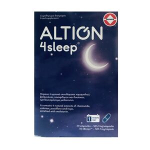 Altion 4Sleep 30 Caps Συμπλήρωμα Διατροφής Κατά της Αϋπνίας