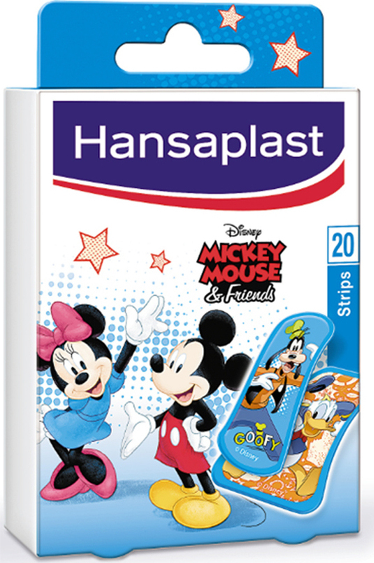 Hansaplast Disney Mickey & Friends Strips Παιδικά Επιθέματα Πληγών, 20 τεμάχια