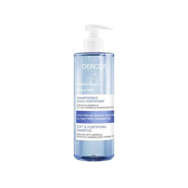 Vichy Dercos Mineral Suave, Απαλό Σαμπουάν με Ιχνοστοιχεία, 400ml