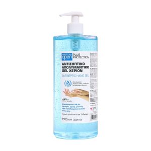 Open Cosmetics Open Care Mild Antiseptic Hand Gel - Αντισηπτικό Με Αντλία 1000ml