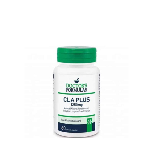 Doctor's Formulas CLA Plus 1250mg 60 Caps Αδυνάτισμα και Μυϊκή Ανάπτυξη