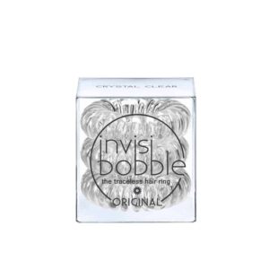 Invisibobble Original Crystal Clear Λαστιχάκια Μαλλιών για Όλες τις Ηλικίες, για Κάθε Στυλ & Τύπο Μαλλιών, 3τεμ