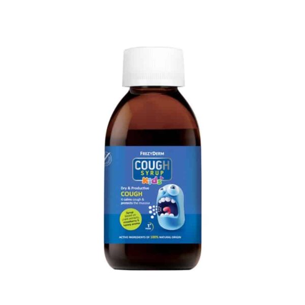 Frezyderm Cough Syrup Kids Σιρόπι για τον Ξηρό και Παραγωγικό Βήχα με Γεύση Φράουλα και Μέλι 1+ 182g