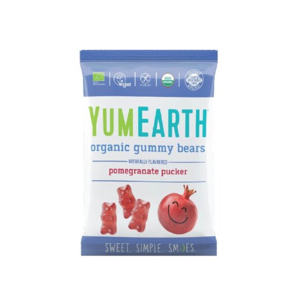 Yumearth Organic Gummy Bears Βιολογικά Ζελεδάκια από Ρόδι 50gr