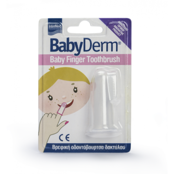 Intermed Babyderm Βρεφική Οδοντόβουρτσα Δαχτύλου 3m+ 1τμχ