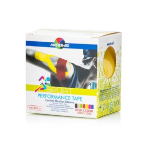 Master Aid Performance Tape Αυτοκόλλητο Ελαστικό Επίθεμα Κίτρινο 5x5cm