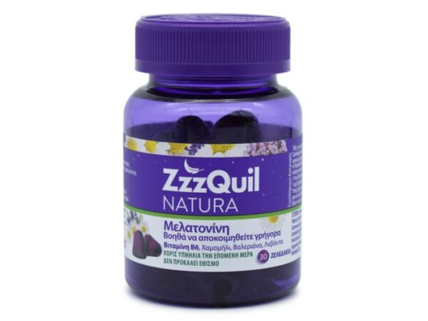 ZzzQuil Natura Μελατονίνη 30 Ζελεδάκια