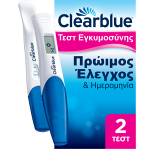 Clearblue Combo Pack Τεστ Εγκυμοσύνης Πρώιμος Έλεγχος & Ημερομηνία 2τμχ