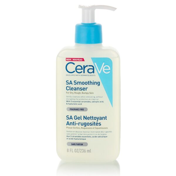 Cerave SA Smoothing Cleanser Τζελ Καθαρισμού & Απολέπισης της Ξηρής Επιδερμίδας, 236ml