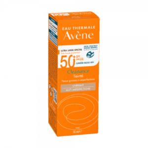 Avene Cleanance Solaire Teintee SPF50+ Αντιηλιακή Κρέμα Προσώπου με Χρώμα, 50ml
