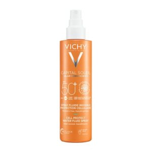 Vichy Capital Soleil Cell Protect Water Fluid Spray SPF50+ Αντηλιακό Spray για Πρόσωπο & Σώμα, 200ml