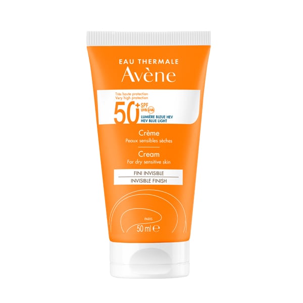 Avene Soins Solaire Cream SPF50+ Αντιηλιακή Κρέμα Προσώπου για Ξηρό/ Πολύ Ξηρό Δέρμα, 50ml