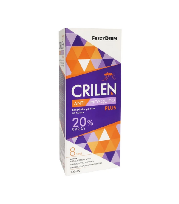 Frezyderm Crilen Anti-Mosquito Spray Plus Ενυδατικό Σπρέυ Κατά των Κουνουπιών με 20% IR3535, 100ml