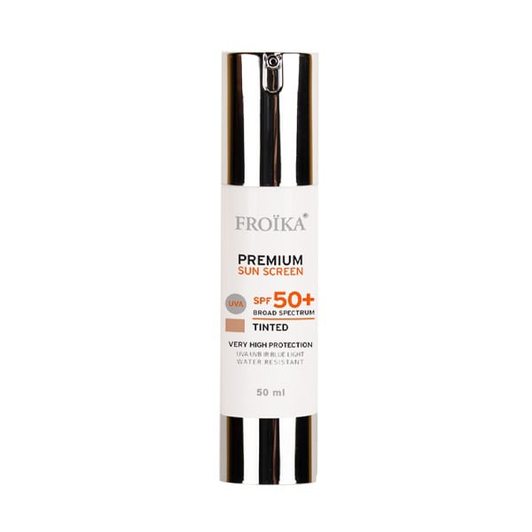 Froika Premium Sun Screen SPF50+ Tinted Αντιηλιακή Κρέμα Προσώπου με Χρώμα, 50ml