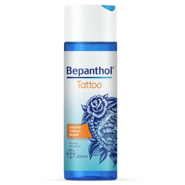 Bepanthol Tattoo Gentle Wash Απαλό Καθαριστικό για Δέρματα με Τατουάζ 200ml