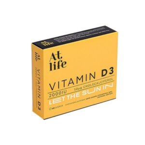 AtLife Vitamin D3 2000IU Συμπλήρωμα Διατροφής για την Καλή Λειτουργία του Ανοσοποιητικού Συστήματος 60 Δισκία