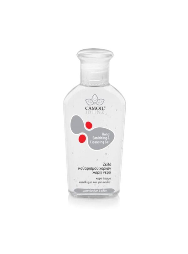 Camoil Johnz Hand Sanitizing & Cleansing Gel Ζελέ Καθαρισμού Χεριών χωρίς Νερό, με άρωμα Πασχαλιάς, 80 ml