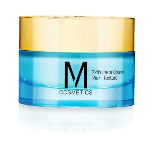 M Cosmetics 24h Face Cream Rich Texture, με Αντιρυτιδική και Συσφικτική Δράση, Πλούσιας Υφής 50ml