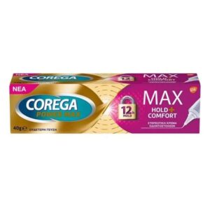Corega Max Hold & Comfort, Στερεωτική Κρέμα Οδοντοστοιχιών 40gr