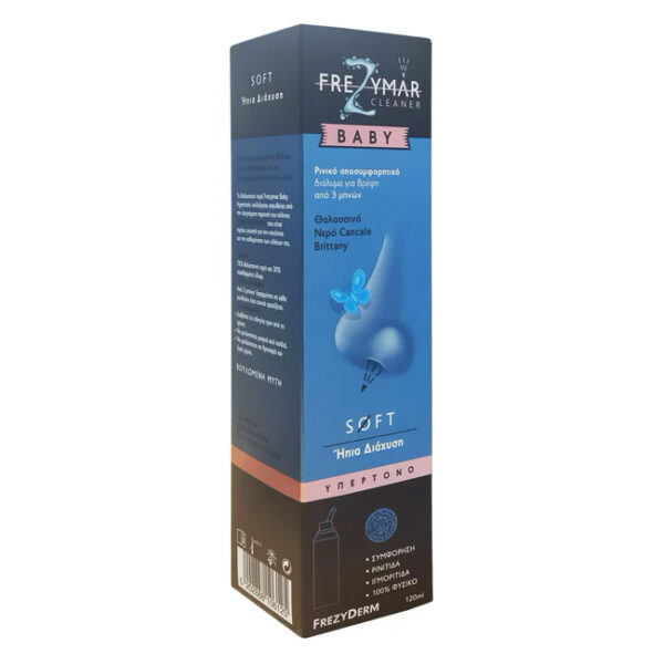 Frezyderm Frezymar Cleaner Baby Soft Diffusion Ρινικό Αποσυμφορητικό Διάλυμα με Ήπια Διάχυση 3m+, 120ml