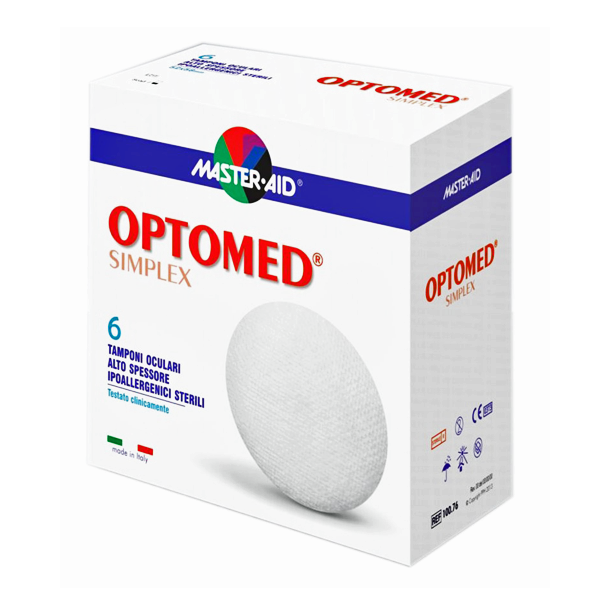 Masteraid Optomed Simplex Οφθαλμική Πιεστική Γάζα, 6 τεμάχια