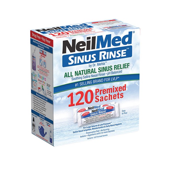 NEILMED Sinus Rinse Ανταλλακτικά Φακελάκια Ρινικού Αποφρακτήρα 120 Τεμάχια