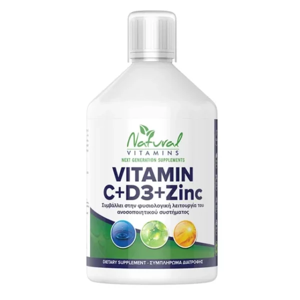 Natural Vitamins Vitamin C+D3+Zinc 500ml