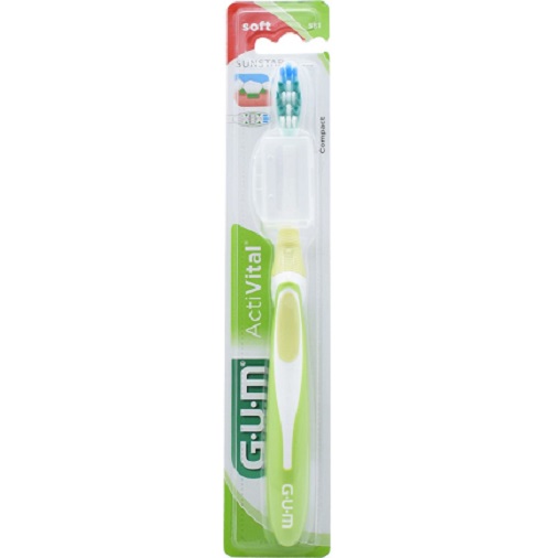 Gum 581 Toothbrush Activital Compact Soft Οδοντόβουρτσα Μαλακή, 1τεμ