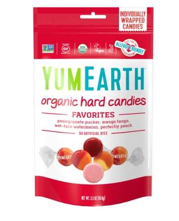 YumEarth Organic Hard Candies με Γεύση Φρούτων 93.6gr