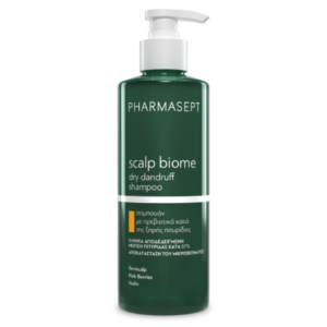 Pharmasept Scalp Biome Dry Dandruff Shampoo Σαμπουάν με Πρεβιοτικά κατά της Ξηρής Πιτυρίδας, 400ml