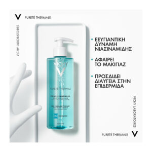 Vichy Gel Καθαρισμού Purete Thermale Fresh Cleansing Gel B3 and Niacinamide για Ευαίσθητες Επιδερμίδες 400ml