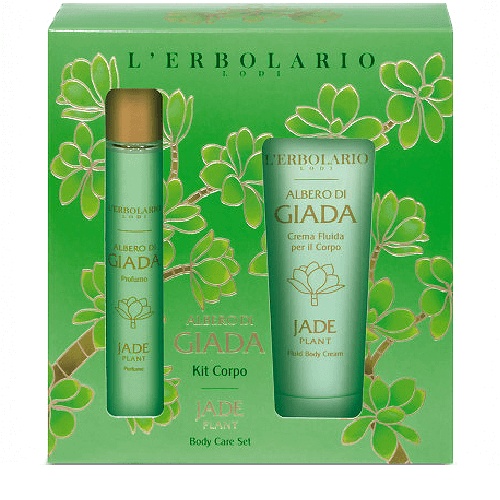 L’Erbolario Albero Di Giada (Jade) Kit Corpo κουτί με αφρόλουτρο 75ml & άρωμα 15ml