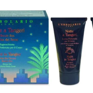 L 'ERBOLARIO Notte a Tangeri Beauty Box Relax Dei Sensi μεταλλικό σετ με αφρόλουτρο 75ml και αρωματική κρέμα σώματος 75ml