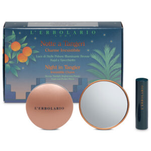 L’ Erbolario Notte A Tangeri Irresistible Charm Kit – Kit με Αστραφτερή Πούδρα Λάμψης με Καθρεφτάκι & Kajal για τα Μάτια