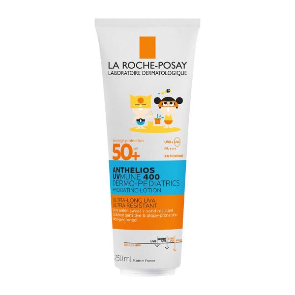 La Roche Posay Anhelios Uvmune 400 Dermo-Pediatrics Hydrating Lotion SPF 50+ Παιδικό Ενυδατικό Αντηλιακό Γαλάκτωμα για Ευαίσθητο & με Τάση Ατοπίας Δέρμα, 250ml