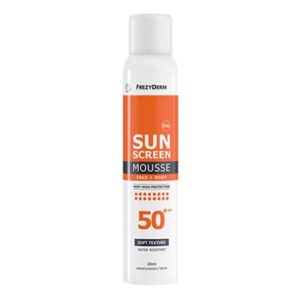 Frezyderm Sunscreen Mousse Προσώπου και Σώματος 50+Spf 200ml