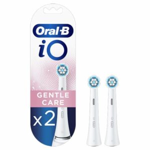 Oral-B iO Gentle Care White Ανταλλακτικές Κεφαλές Ηλεκτρικής Οδοντόβουρτσας, 2τεμ